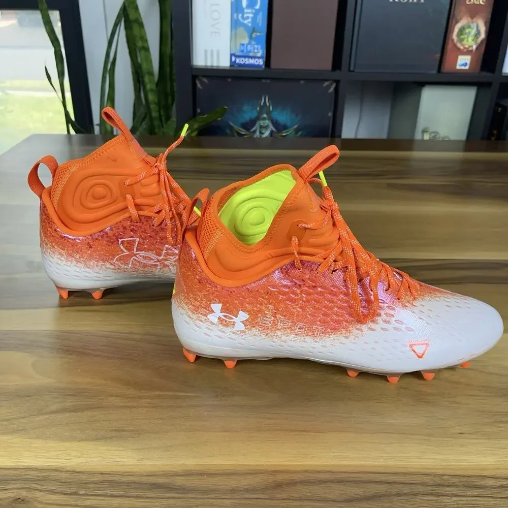 Under Armour Football Cleats Mens Sz 12 Spotlight Lux MC 2.0 Orange 3025082-800 - Picture 5 of 13